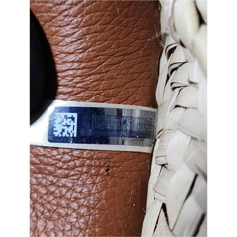 Chloé Raffia Crossbody Bag Brown/Cream